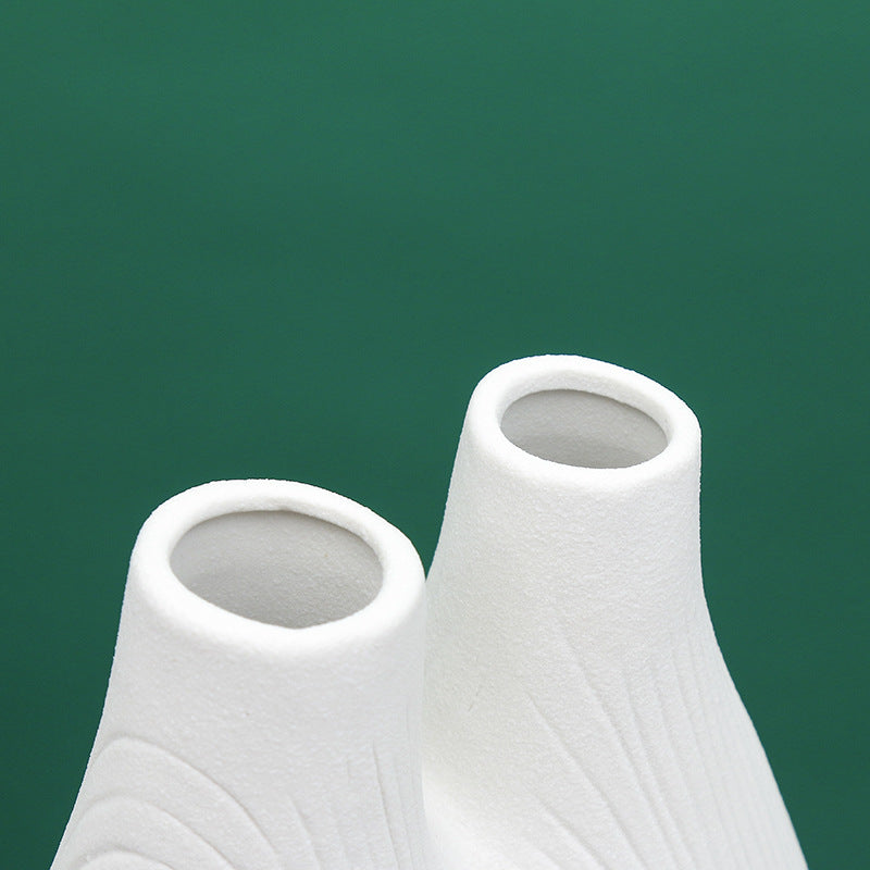 Unique Dual Chamber Ceramic Vase Stornfeild