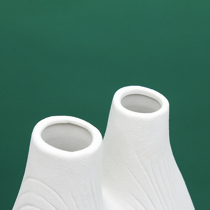 Unique Dual Chamber Ceramic Vase Stornfeild