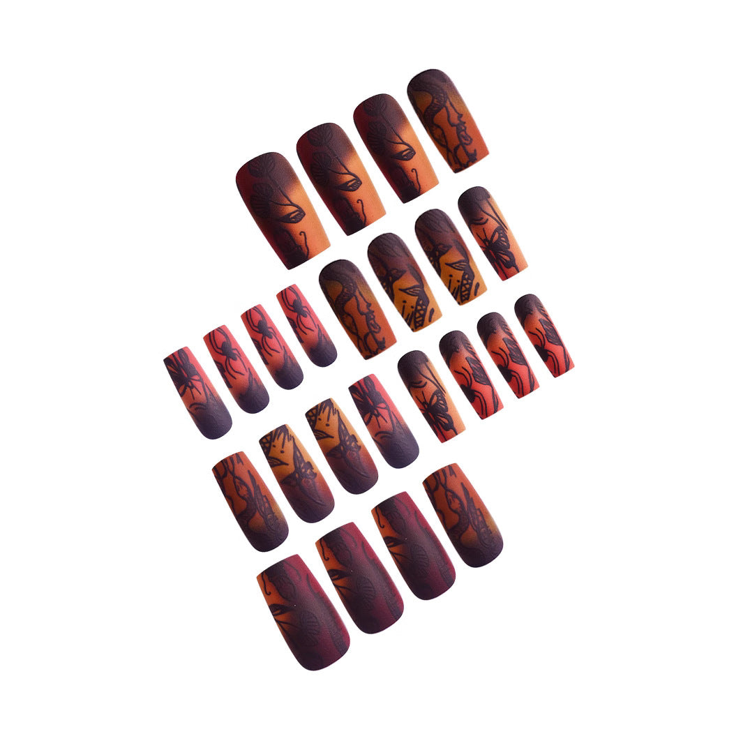 Artistic Abstract Press-On Nails Stornfield