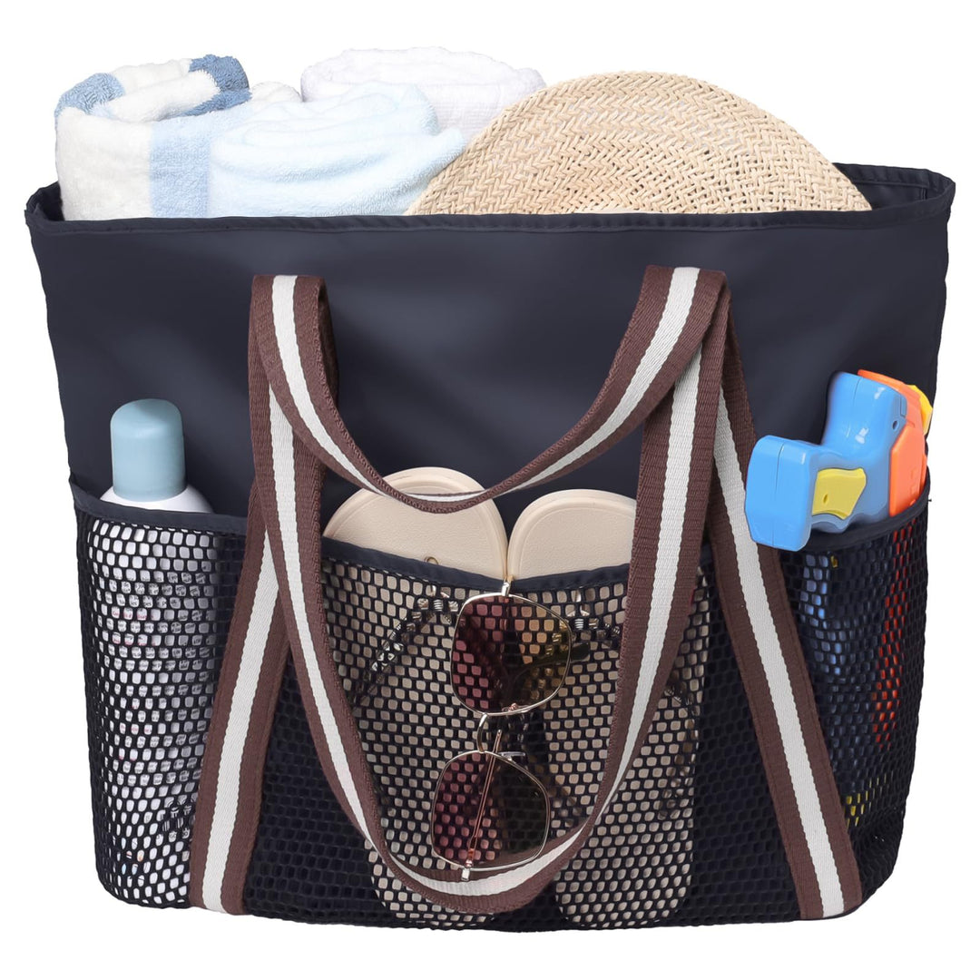 Multifunctional shopping bag with mesh fabric Stornfield