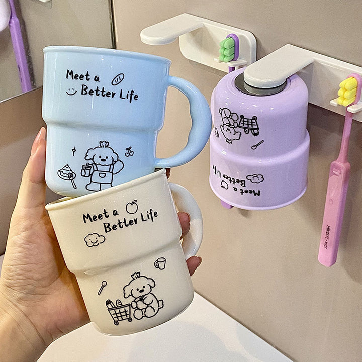Wall-mounted cup holder with creative and playful design Stornfield