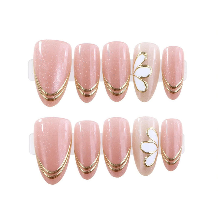 Luxurious Glamour Press-On Nail Set Stornfield