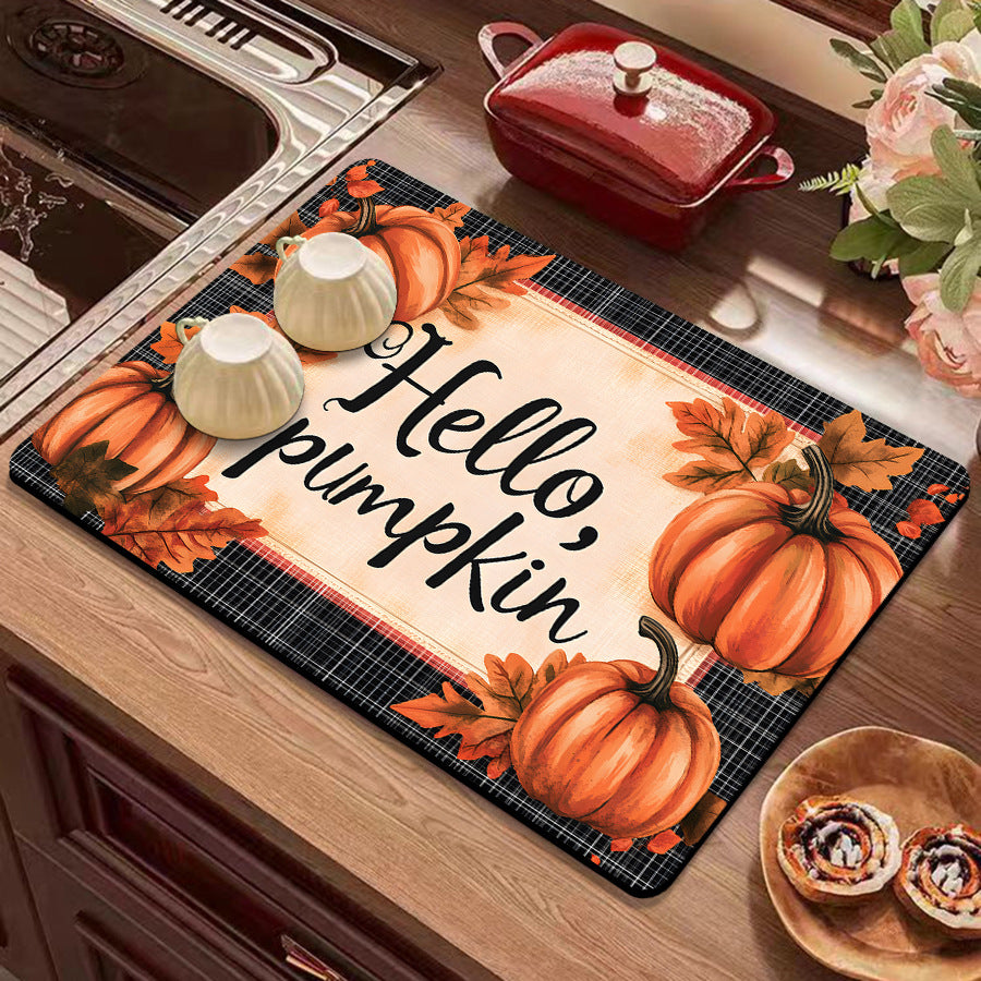 Festive Winter-Themed Kitchen Counter Mat Stornfield