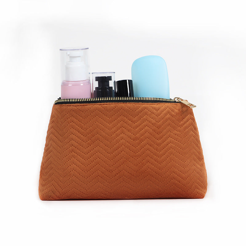 Textured Cosmetic Storage Pouch