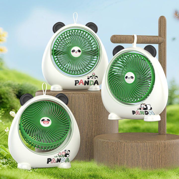 Ladies Portable Hand Fan with Stylish Panda Design Stornfield