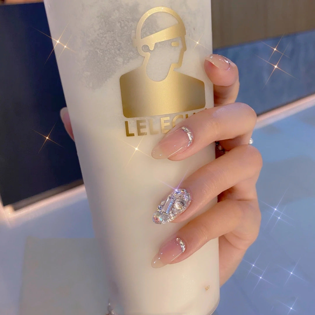 Artificial nails with elegant bow motifs Stornfield