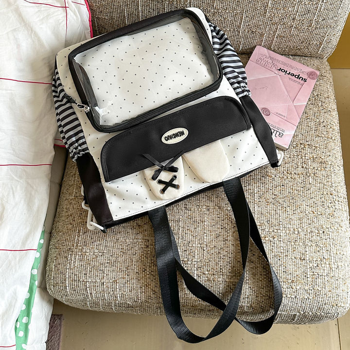 Multi-Compartment Polka Dot Backpack Stornfield