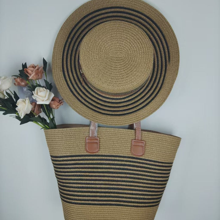 Beach bag and sun hat set Stornfield