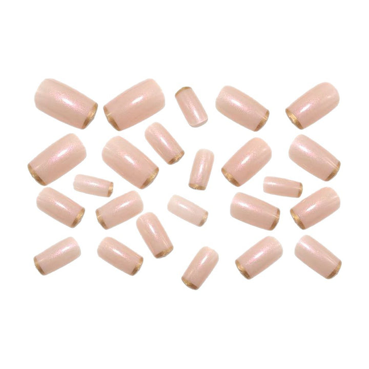 Artificial nails with elegant golden French tip Stornfield