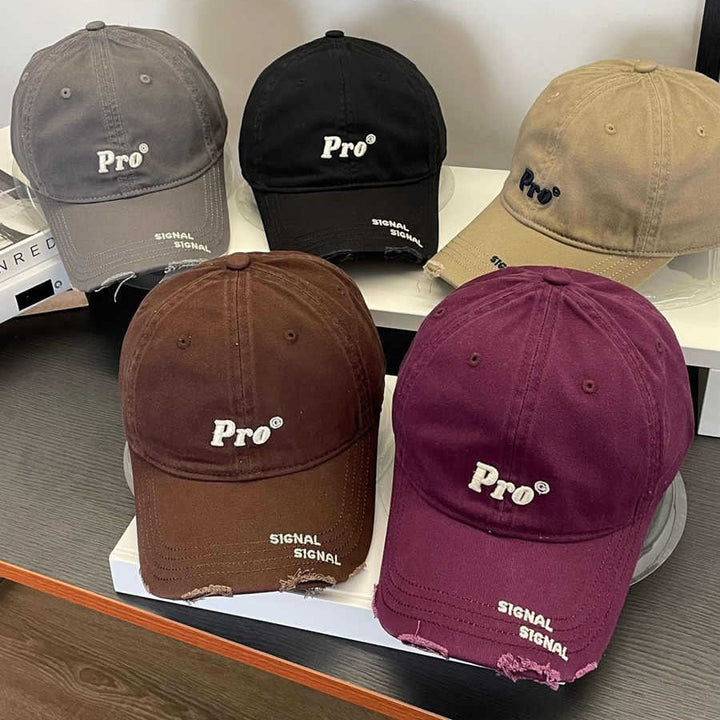 Women's Casual Distressed Embroidered Baseball Cap Stornfield