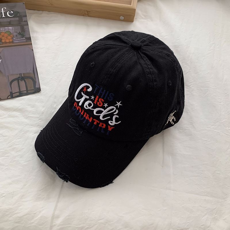 Men's Distressed Embroidered Baseball Cap Stornfield