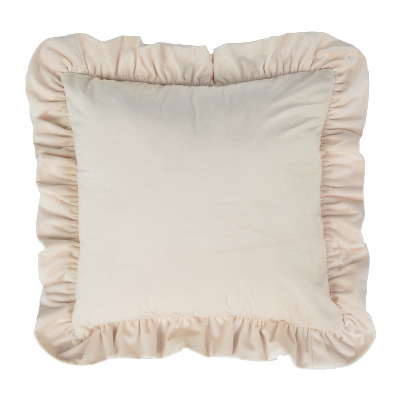 Luxury Ruffle Decorative Pillow
