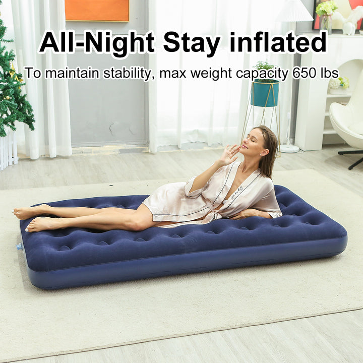 Ladies Inflatable Luxury Air Mattress with Soft Velours Surface Stornfield