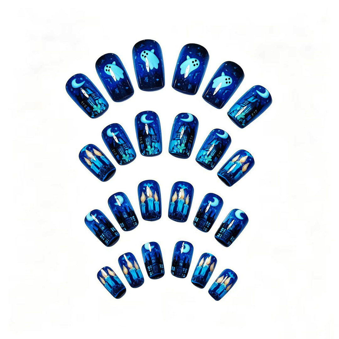 Creative art nails with festive Halloween design Stornfield