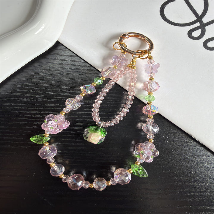 Floral Beaded Charm Phone Lanyard Stornfield