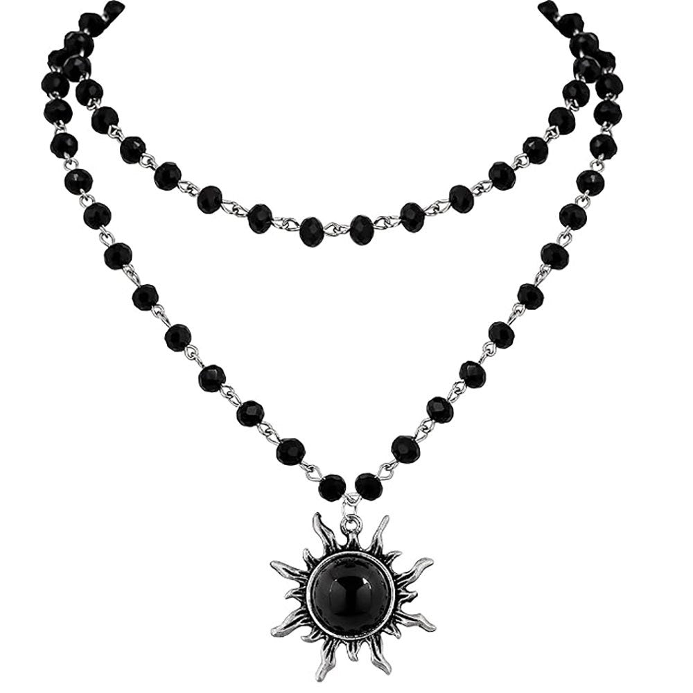 Layered Crystal Moon Jewelry Set Stornfield