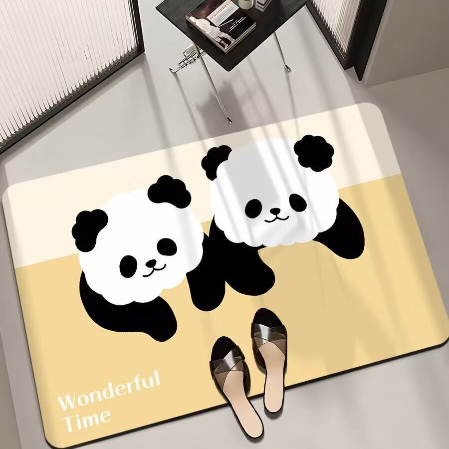 Cartoon-Themed Bath Mat