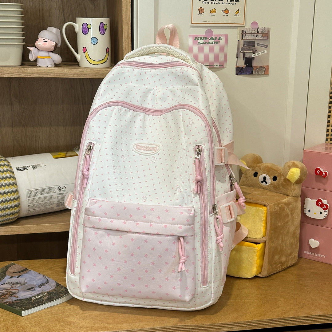 Decorative Star-Patterned Backpack Stornfield