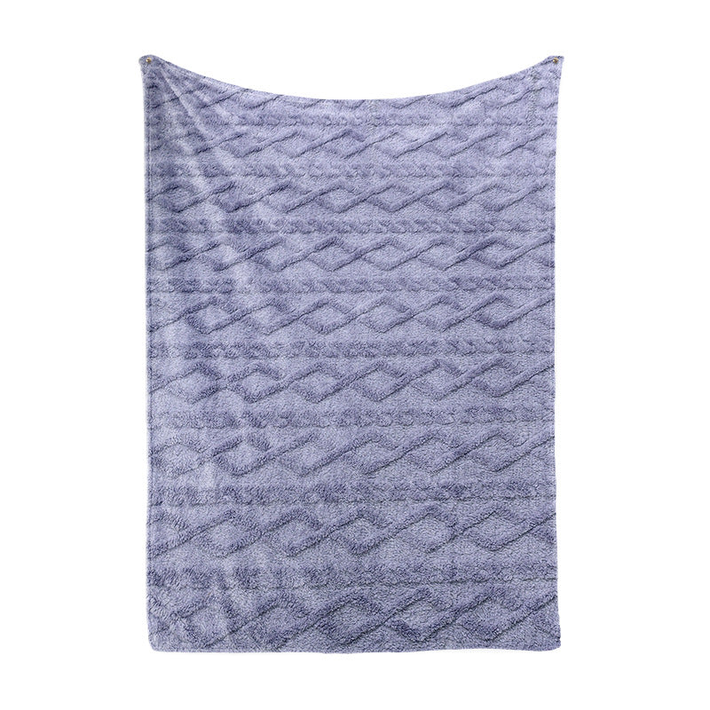 Ladies Cozy Microfiber Quick Change Blanket in Modern Checkered Pattern Stornfield