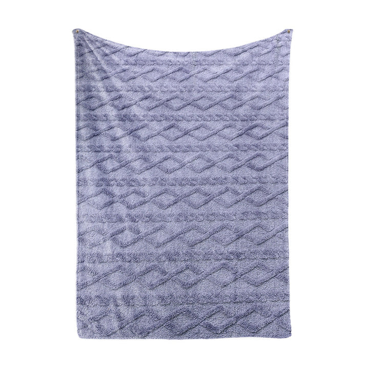Ladies Cozy Microfiber Quick Change Blanket in Modern Checkered Pattern Stornfield
