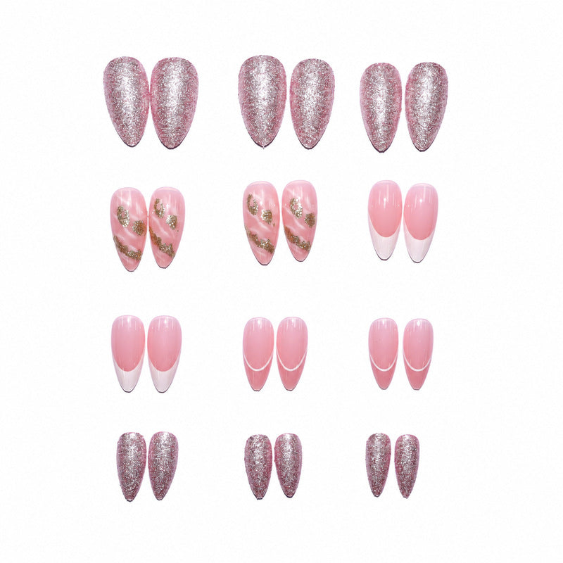 Premium Nail Art Set with Glitter and Flower Pattern Stornfield
