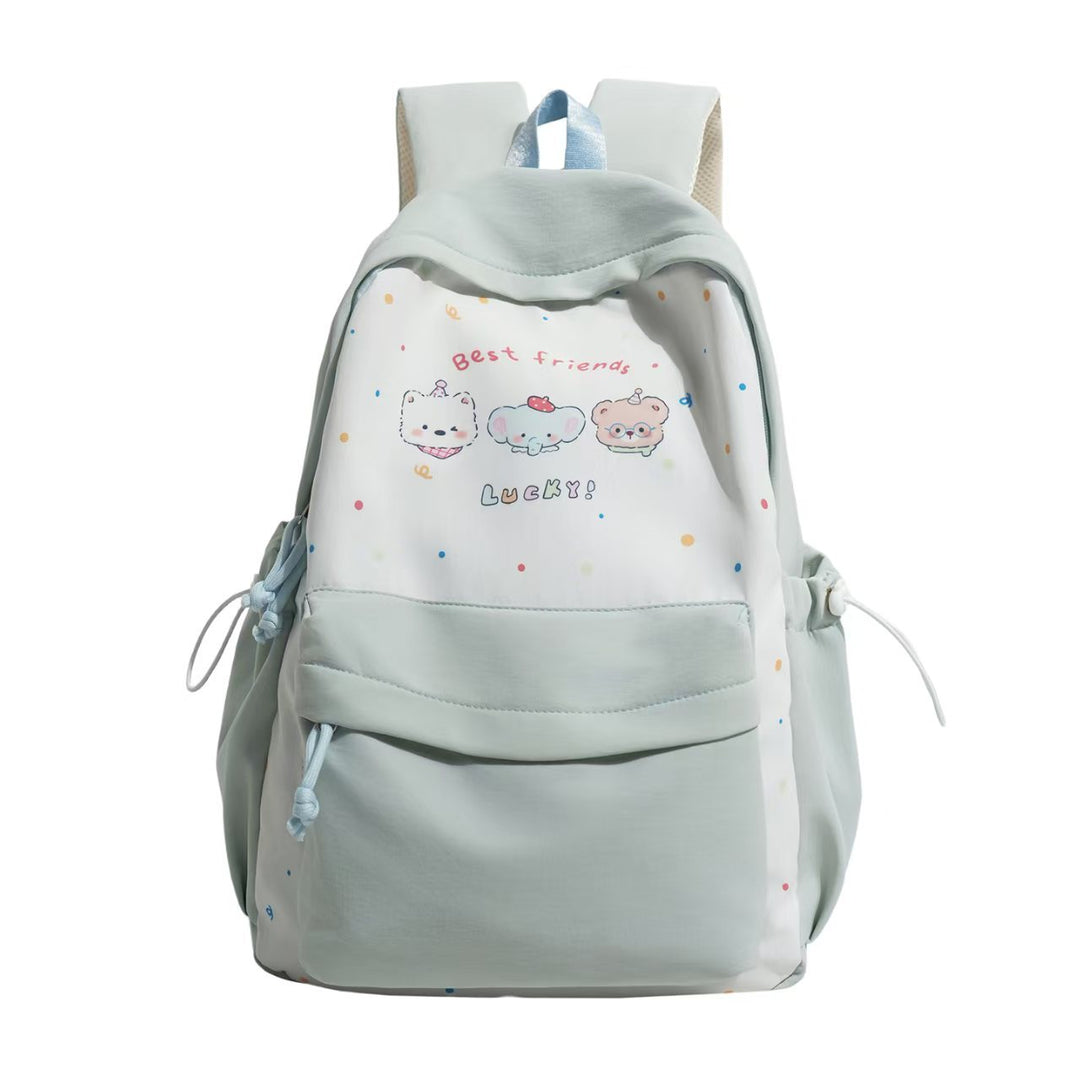 Leisure backpack with playful animal motif and practical compartments Stornfield