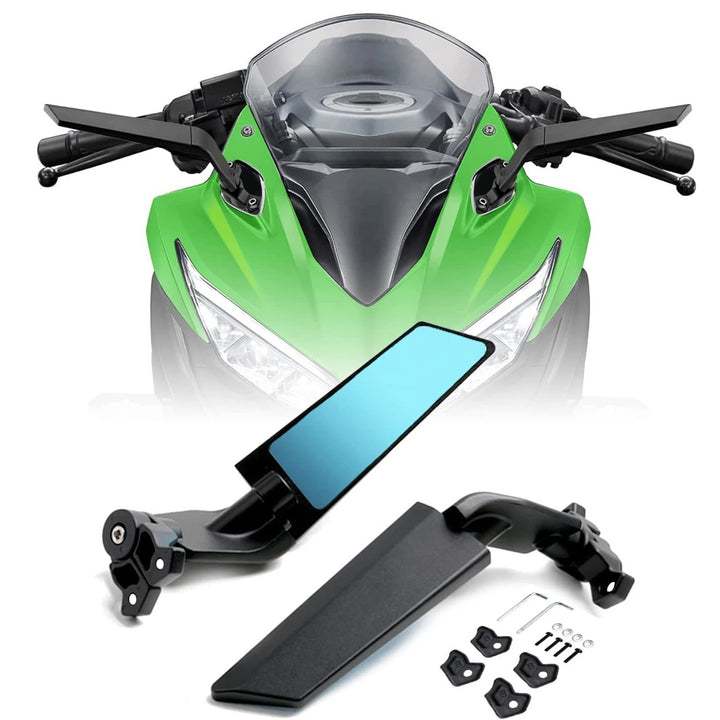 Adjustable motorcycle rearview mirrors with high-quality mounting system Stornfield