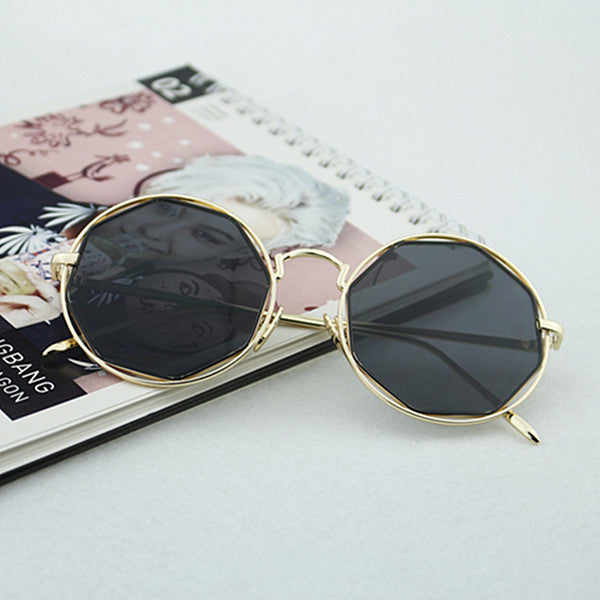 Women's Fashion Octagonal Sunglasses with Mirrored Lenses Stornfield