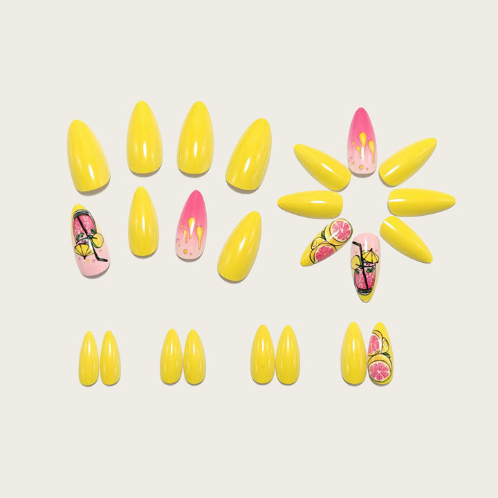 Artificial nails in cheerful cocktail design Stornfield
