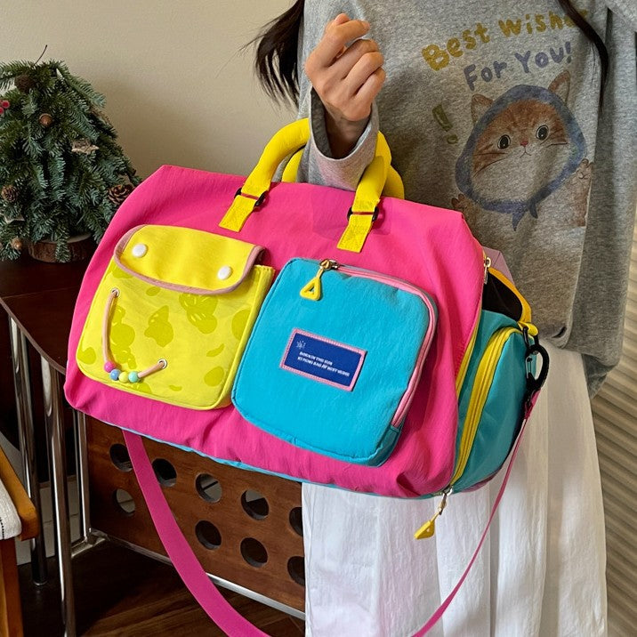 Playful Patterned Weekender Duffle Bag Stornfield