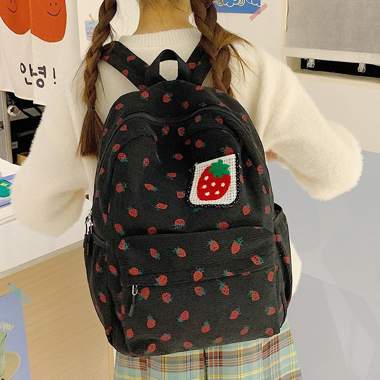 Backpack with Playful Strawberry Design Stornfield