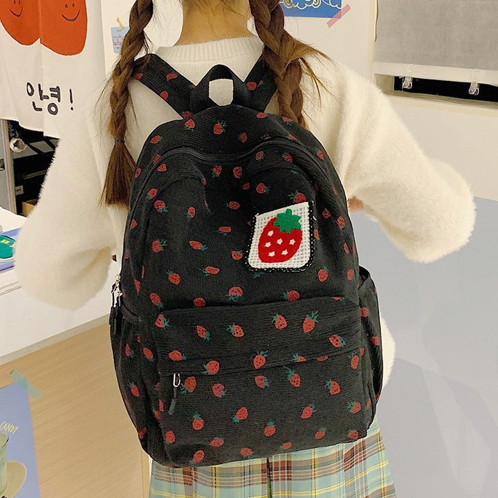Backpack with Playful Strawberry Design Stornfield