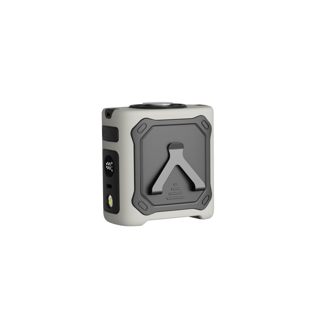 Unisex portable power bank with LED flashlight, SOS mode, folding stand, and digital battery display Stornfield