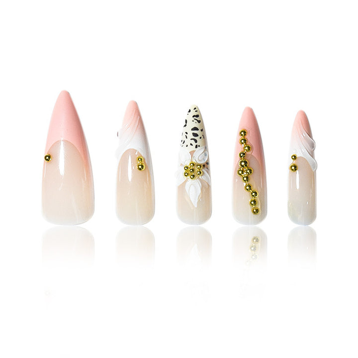 Exotic Floral and Animal Print Press-On Nail Extensions Stornfield