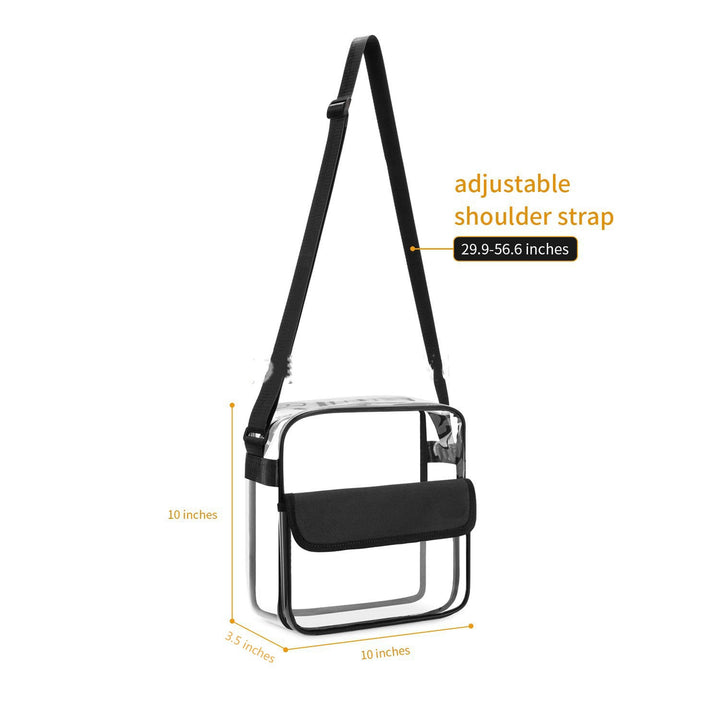 Transparent Shoulder Bag with Practical Flap Stornfield