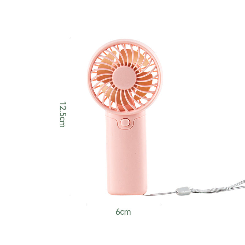 Women's portable mini fan with ergonomic handle and USB charging function Stornfield