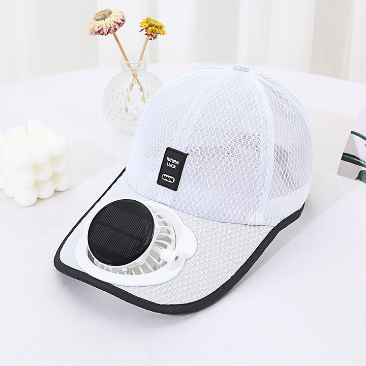 Solar-powered Fan Cap with integrated fan and breathable mesh Stornfield