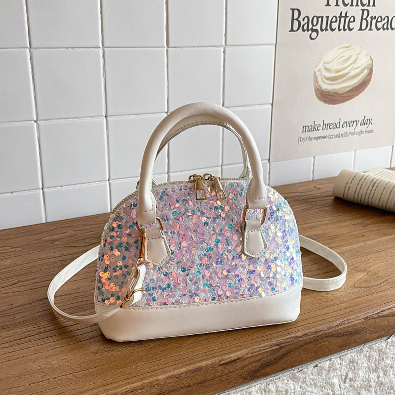 Sequin-Embellished Handbag