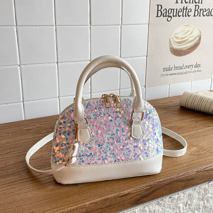 Sequin-Embellished Handbag