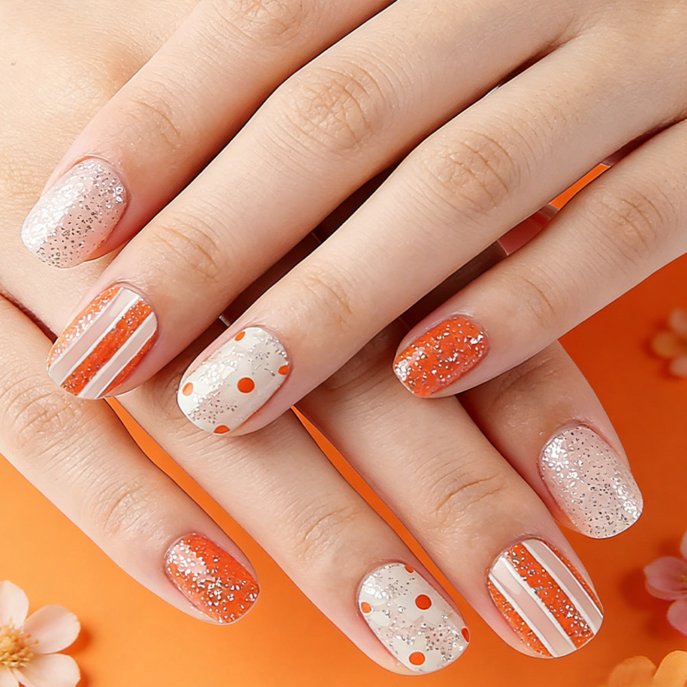 Artistic Glitter Press-On Nail Set Stornfield