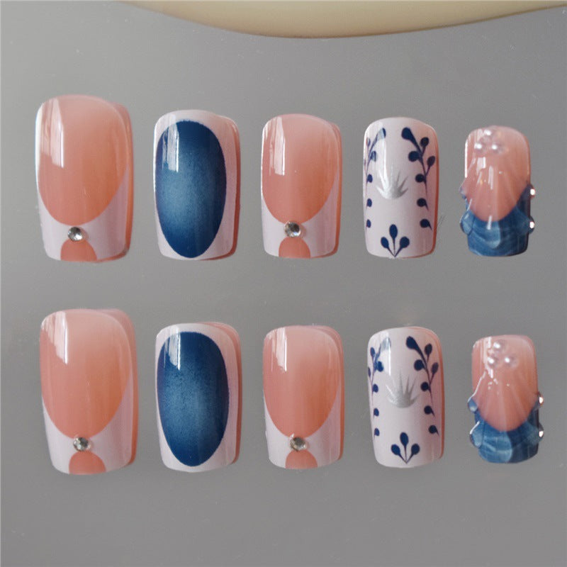 Artistic Decorative Press-On Nail Set Stornfield