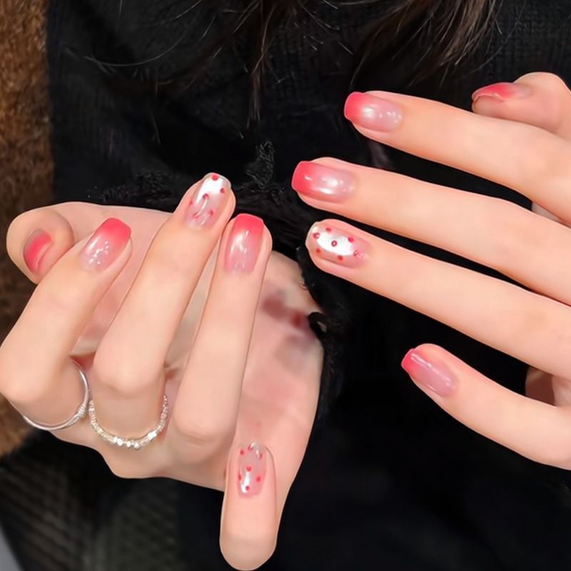 Elegant French Tip Press-On Nail Set Stornfield