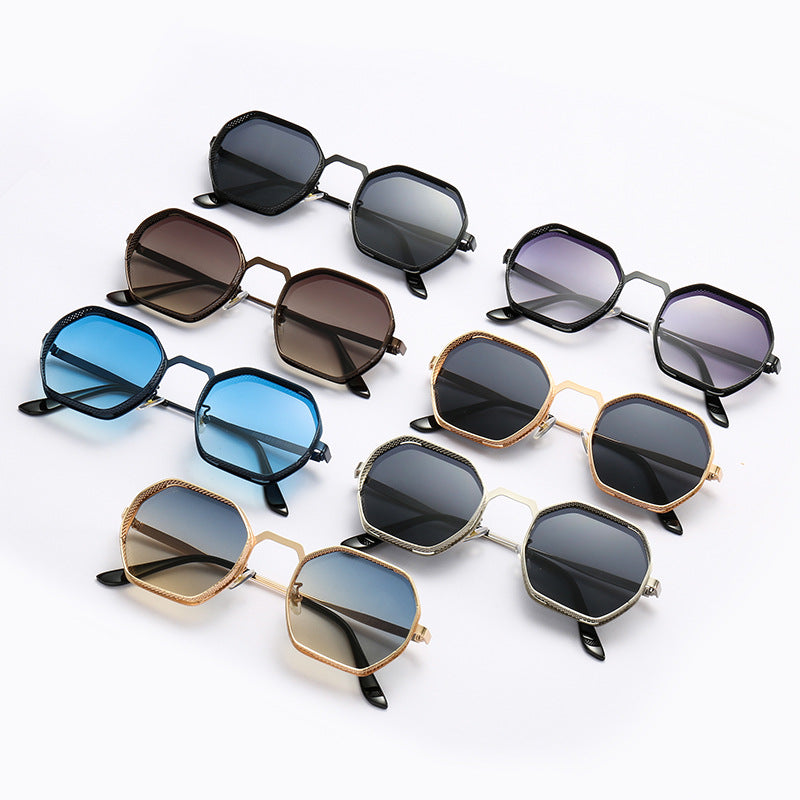 Women’s sunglasses with unique octagonal metal frame Stornfield