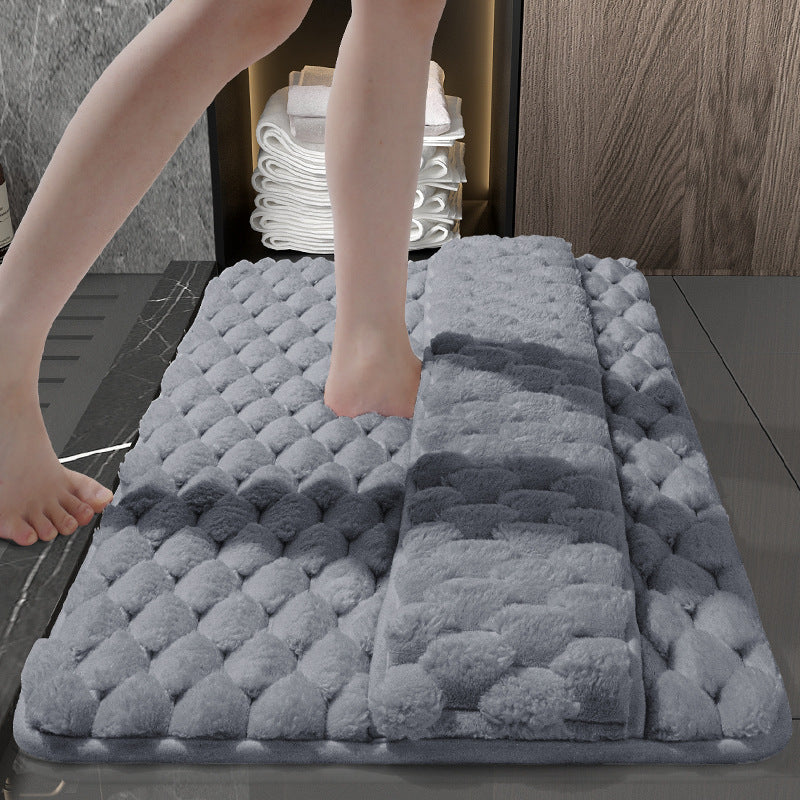 Plush Bubble Shower Mat