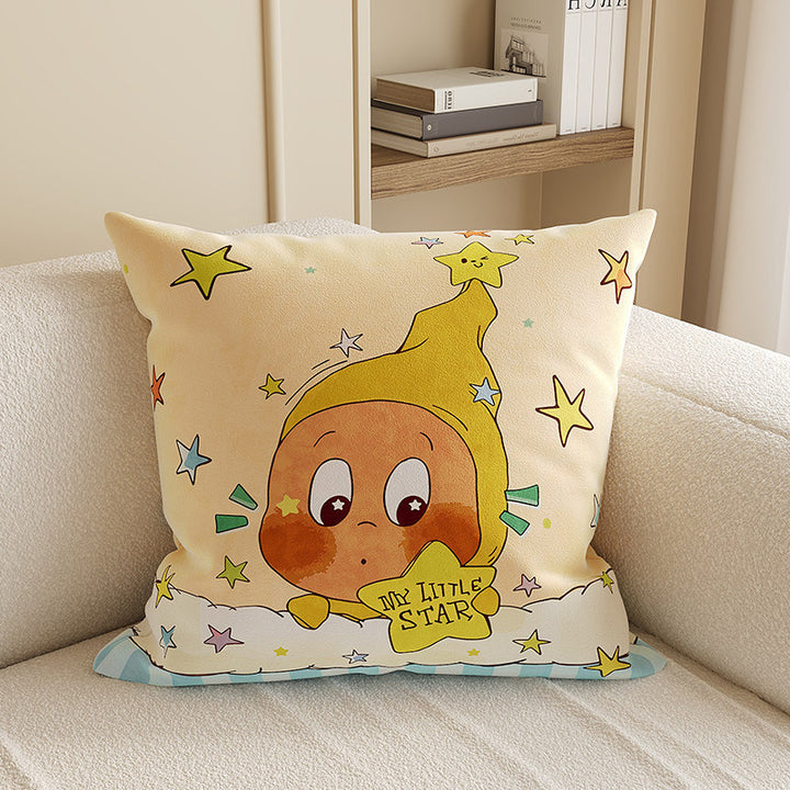 Cute Cartoon Character Throw Pillow