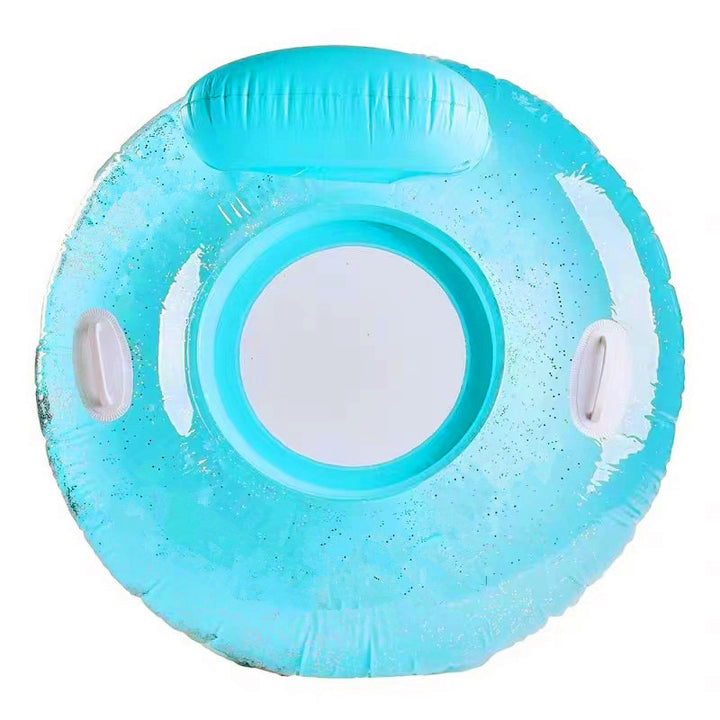 Women Inflatable Comfort Swimming Ring with Net Surface Stornfield