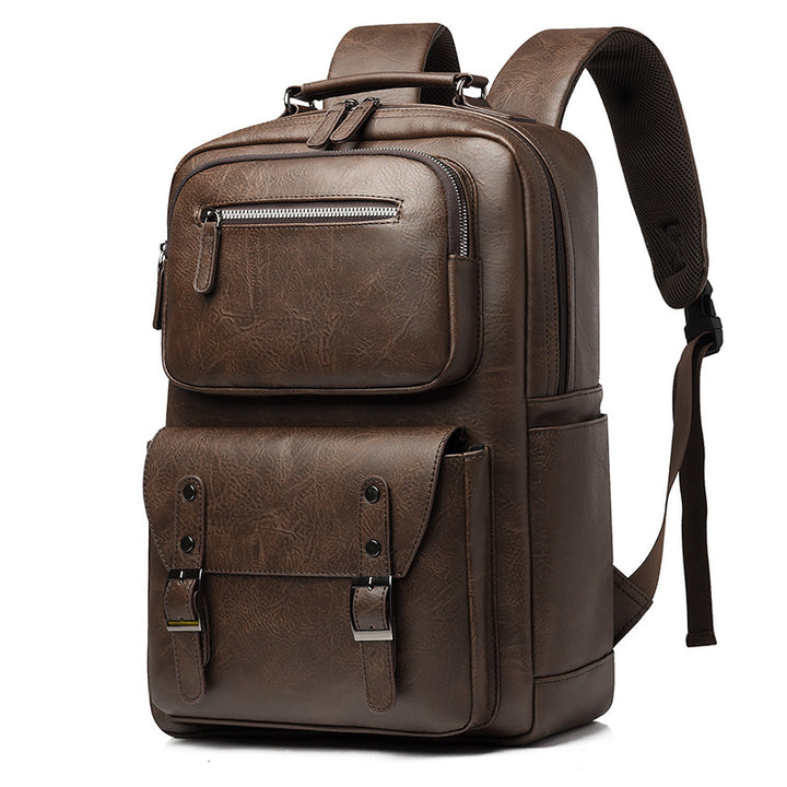 Premium Leather Organizer Backpack Stornfield