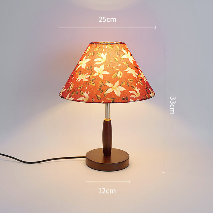 Floral Print Table Lamp