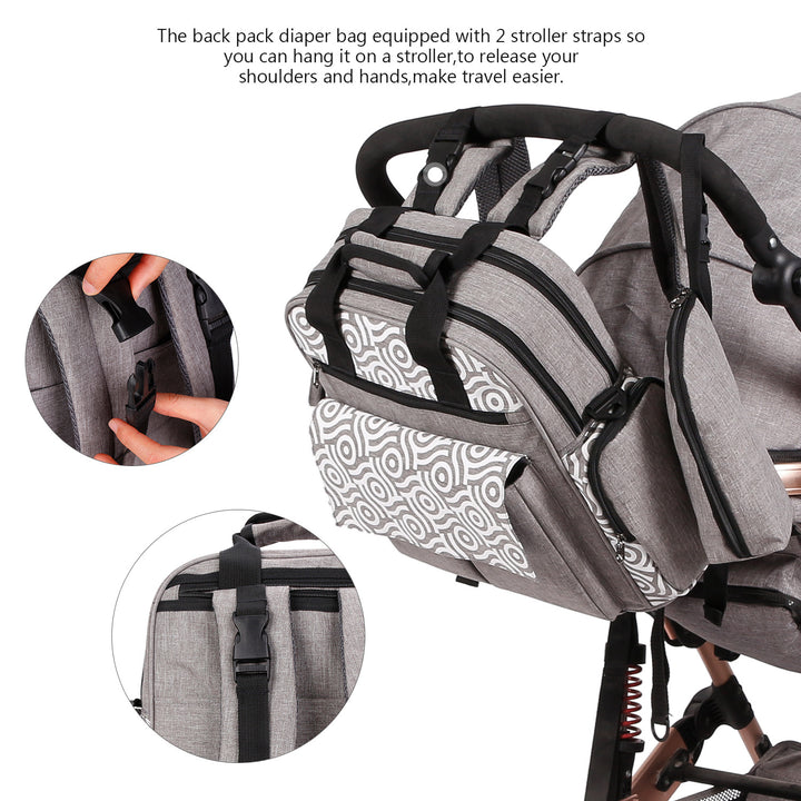 Multifunctional Diaper Bag with Insulated Compartments Stornfield