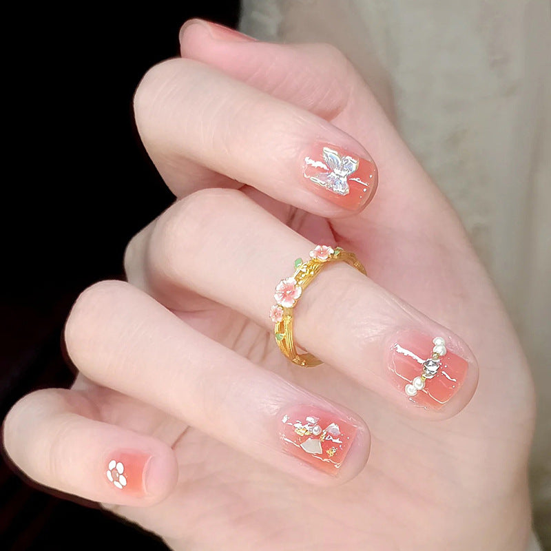 Creative Nail Art Set with Floral Decorations Stornfield